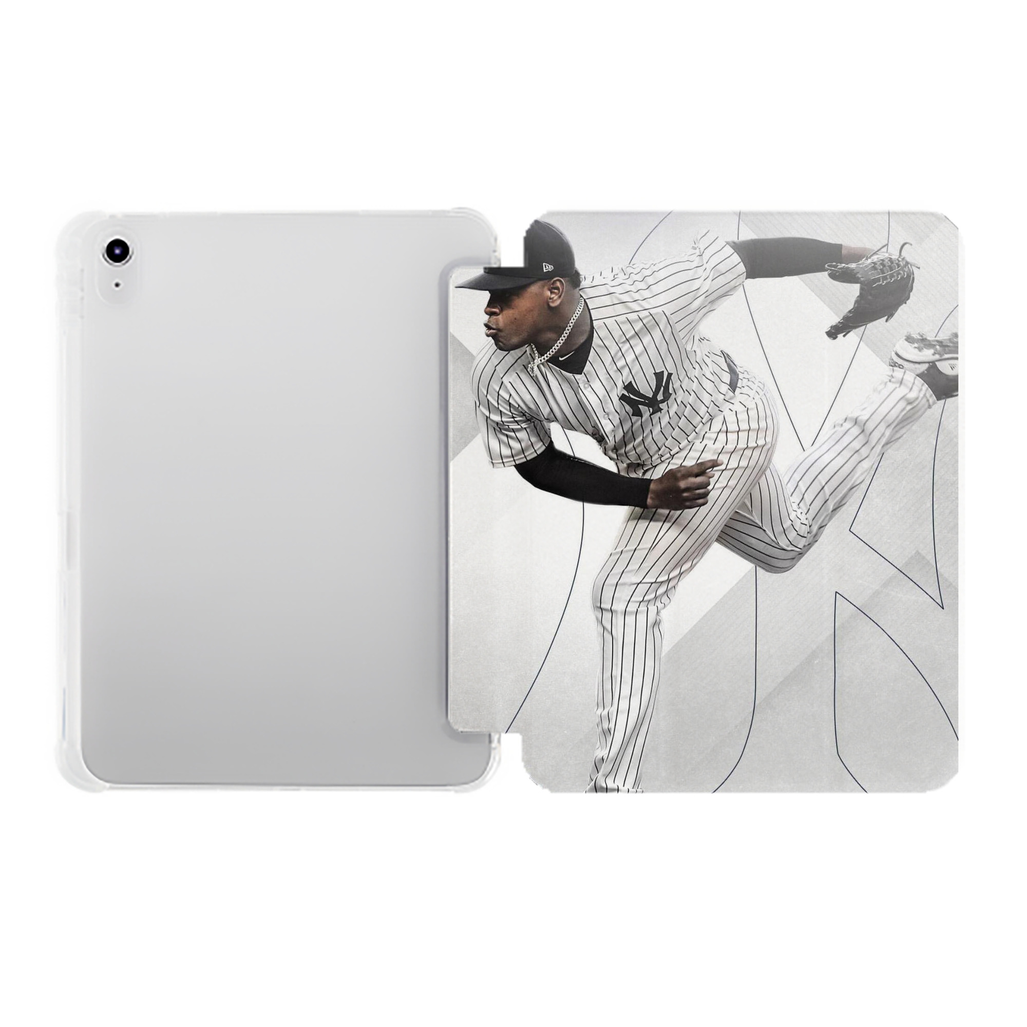 CC Sabatnia 10 Premium Tri-Fold PU Leather & Silicone IPad Case With Pencil Slot – Fits 9.5,10.5,10.9 – Adjustable Stand, Slim, Protective